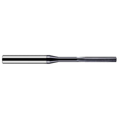 Chucking Reamer: 0.136″ Dia, 3″ OAL, 3/4″ Flute Length, Straight Shank, Solid Carbide 4 Flute