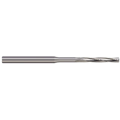 Chucking Reamer: 0.08″ Dia, 2″ OAL, 9/16″ Flute Length, Straight Shank, Solid Carbide 4 Flute