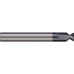 Harvey Tool - 50° 0.495" Cut Diam, 1/4" Cut Width, Solid Carbide Dovetail Cutter - Exact Industrial Supply