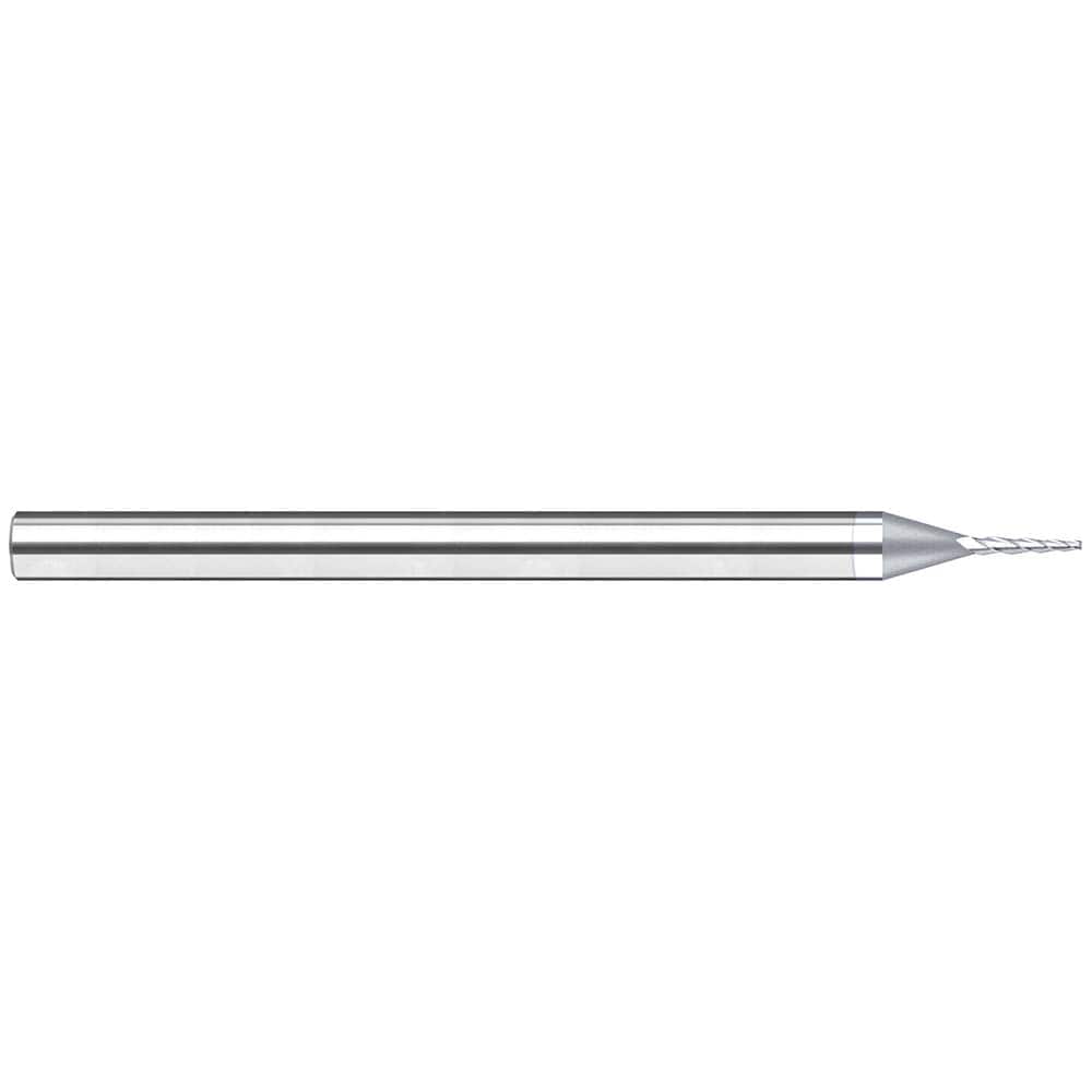 Harvey Tool - 10° per Side 0.03" Small End Diam 5/32" LOC 3-Flute Solid Carbide Tapered Square End Mill