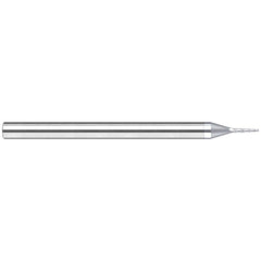 Harvey Tool - 10° per Side 0.03" Small End Diam 5/32" LOC 3-Flute Solid Carbide Tapered Square End Mill