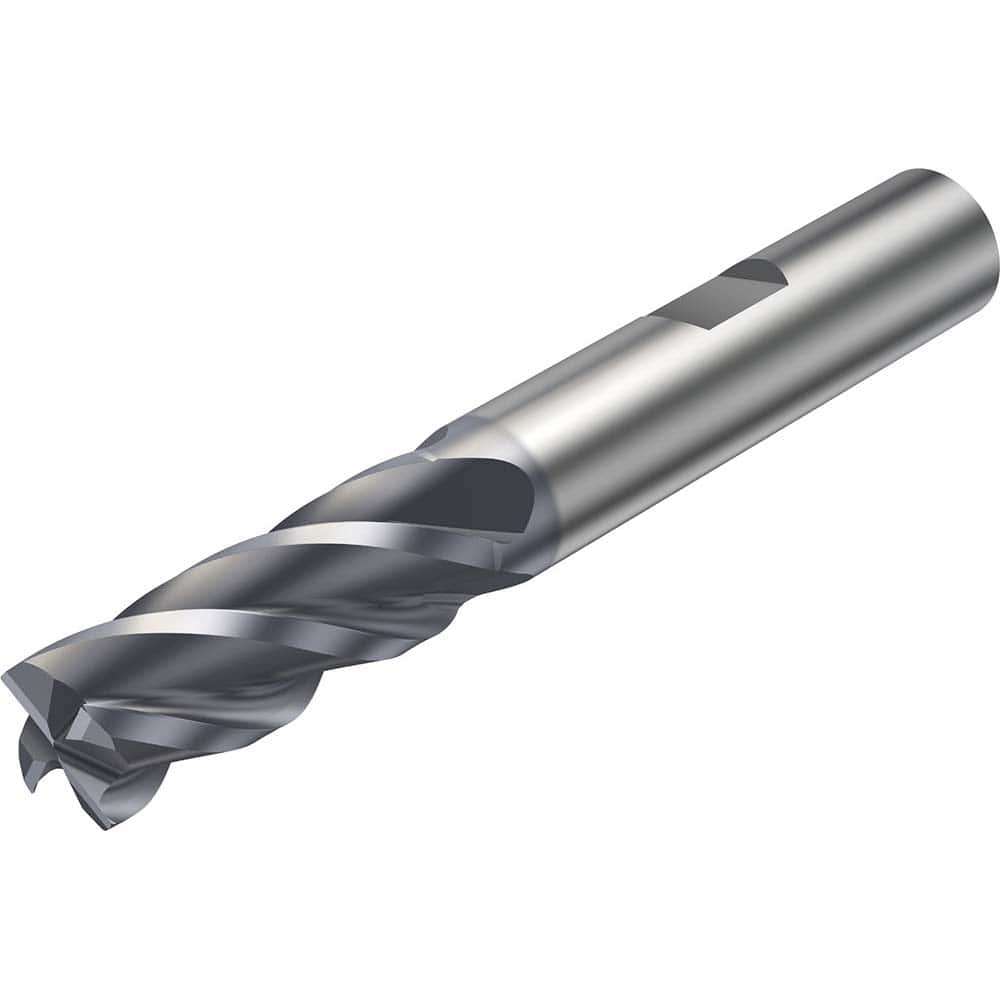 Sandvik Coromant - Corner Radius & Corner Chamfer End Mills; Mill Diameter (Inch): 0.75 ; Mill Diameter (Decimal Inch): 0.7500 ; End Type: Corner Chamfer ; Chamfer Width (Decimal Inch): 0.0100 ; Number of Flutes: 4 ; Material: Solid Carbide - Exact Industrial Supply