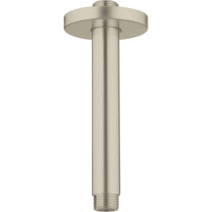 Grohe - Shower Supports & Kits; Type: Shower Arm ; Length (Inch): 6 ; Material: Metal ; Diameter (Inch): 0.5 ; Finish/Coating: Brushed; Nickel - Exact Industrial Supply