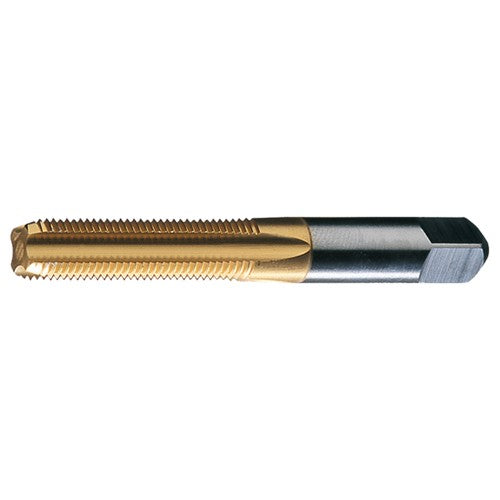 ‎#8-32 UNC 4 Flute H3 HSS Standard Bottoming Chamfer General Purpose Hand Tap- TiN - Exact Industrial Supply