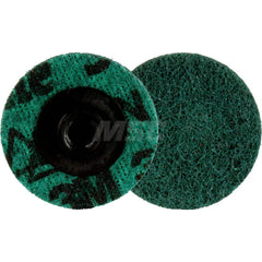 Quick-Change Disc: Roloc TS, 2″ Disc Dia, Ceramic, Non-Woven Green, Non-Woven Backed, 25,000 RPM