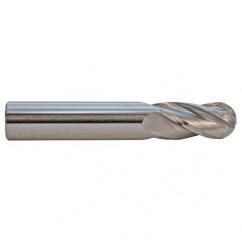 3.5mm TuffCut GP Standard Length 4 Fl Ball Nose Center Cutting End Mill - Eagle Tool & Supply