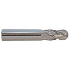 3.5mm TuffCut GP Standard Length 4 Fl Ball Nose Center Cutting End Mill - Eagle Tool & Supply