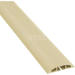 On Floor Cable Covers; Cover Material: PVC; Number of Channels: 1; Color: Beige; Overall Length (Feet): 30; Maximum Compatible Cable Diameter (Inch): 0.63