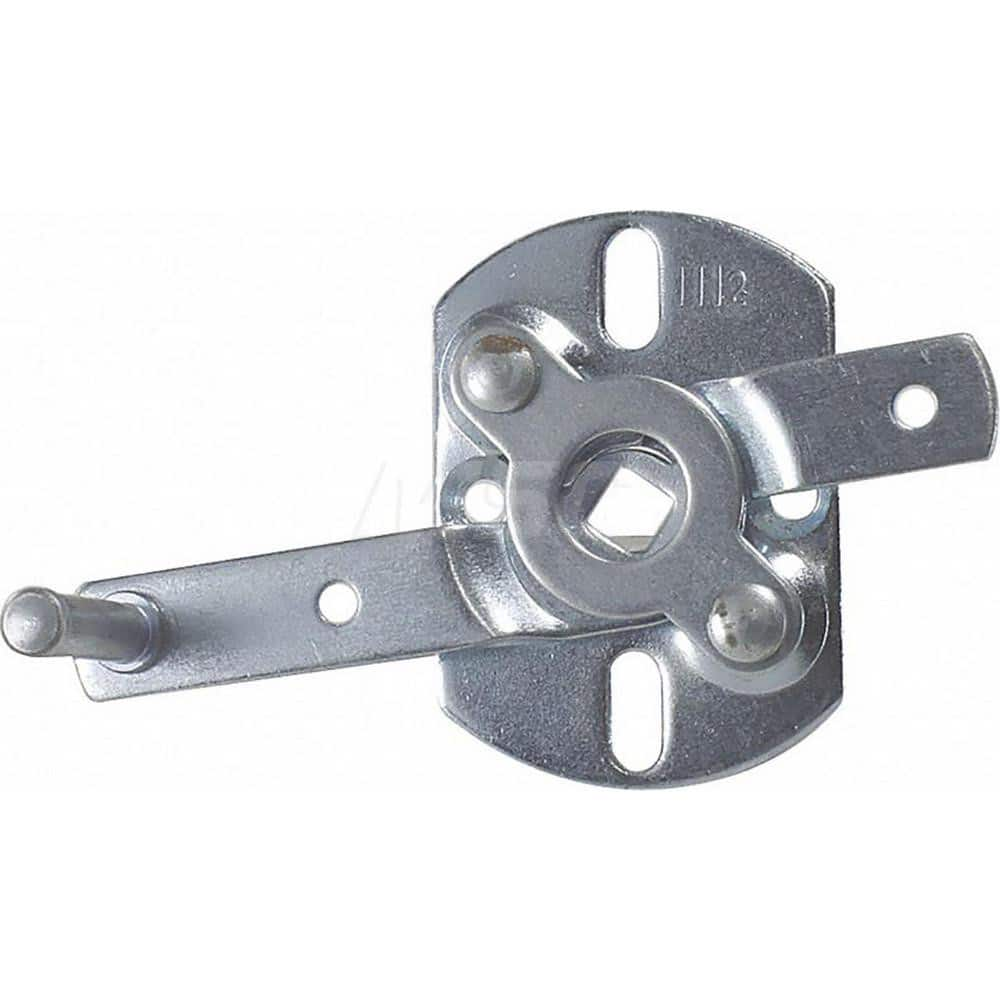 Garage Door Hardware; Type: Interior Swivel Lock; For Use With: Commercial Doors; Material: Steel; Overall Length: 1.50; Overall Width: 3; Overall Height: 2; Finish/Coating: Galvanized; Length (Inch): 1.50; For Use With: Commercial Doors; Finish: Galvaniz