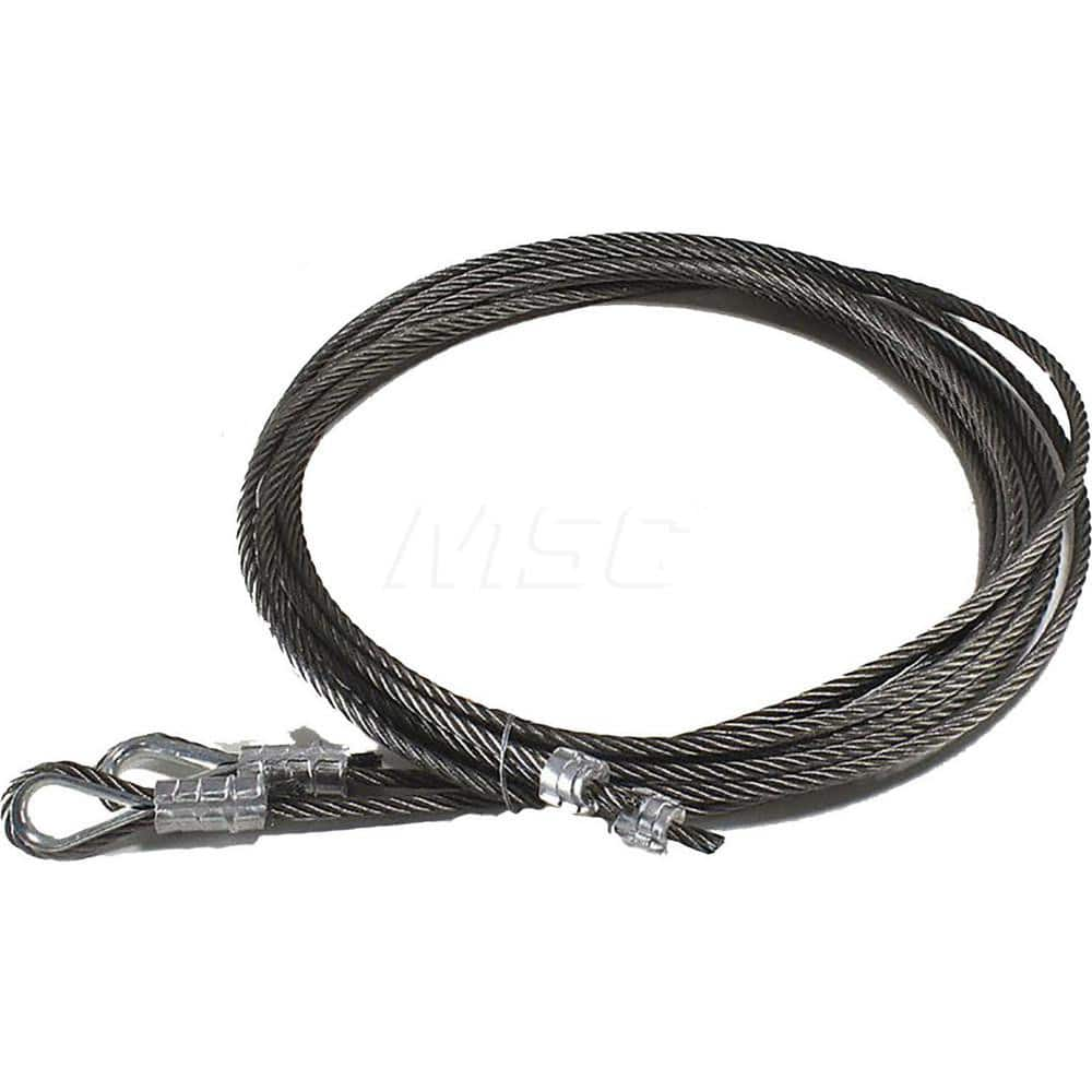 Garage Door Hardware; Type: Garage Door Cable Assembly, Spring Lift; For Use With: Commercial Doors; Material: Stainless Steel; Hardware Diameter: .125; Overall Length: 164.00; Includes: Stainless Steel Thimble; Length (Inch): 164.00; For Use With: Commer