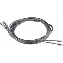 Garage Door Hardware; Type: Garage Door Cable Assembly, Spring Lift; For Use With: Commercial Doors; Material: Steel; Hardware Diameter: .125; Overall Length: 164.00; Finish/Coating: Galvanized; Includes: Thimble; Length (Inch): 164.00; For Use With: Comm