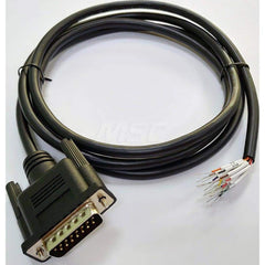 5' Male Serial Connector DB15 Computer Data Cable Flexible, Straight, Shielded