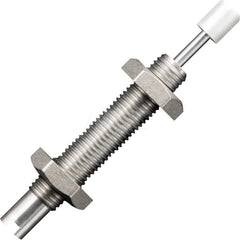 Standard-Duty Shock Absorber: 1.2 mm Rod Dia, 8.1 mm OD, 4 mm Stroke, M4 x 0.5 Thread 32.6 mm OAL, 2.5 lb Force