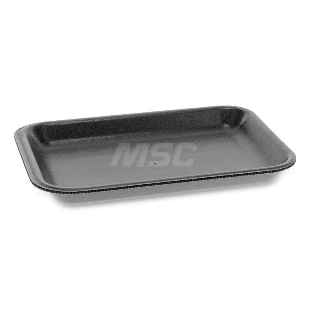 Plate & Tray: Foam, Black, Solid