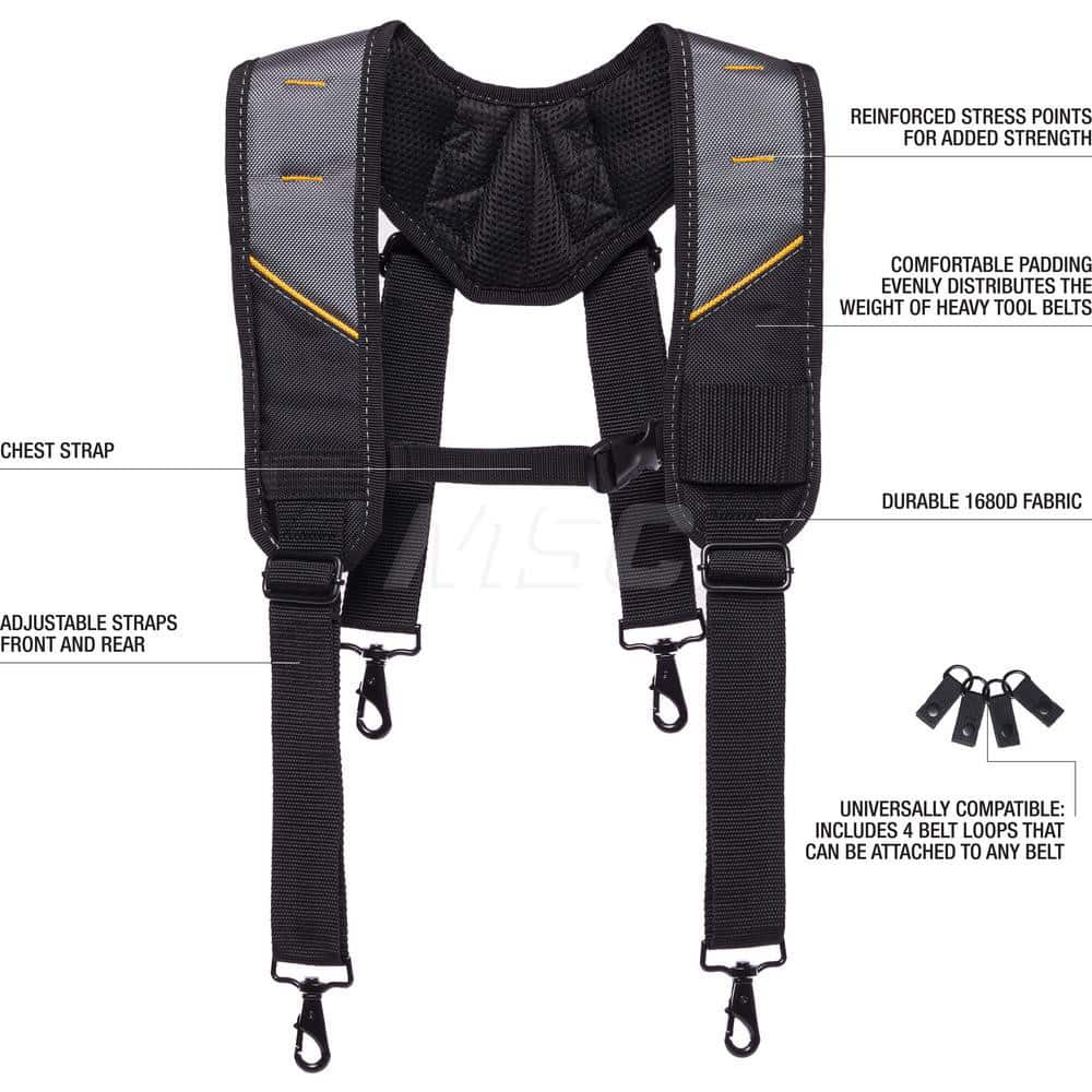 Tool Aprons & Tool Belts; Tool Type: Tool Belt; Material: Polyester; Number of Pockets: 0.000; Color: Gray; Black; Belt Type: Padded; Adjustable; Overall Width: 13; Overall Length: 1.77; Insulated: No; Tether Style: Not Tether Capable