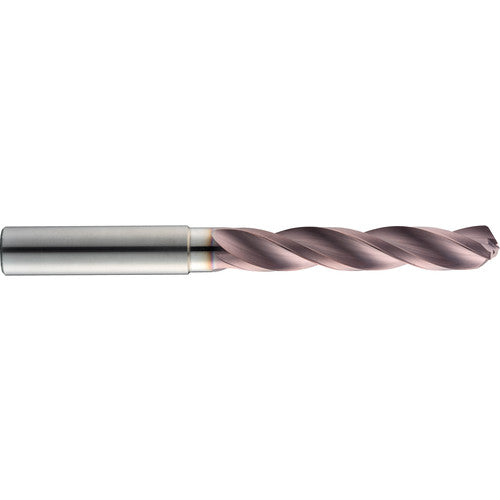 15.8 mm Dia. × 16 mm Shank × 83 mm Flute Length × 133 mm OAL, 5xD, 124°, TM, 3 Flute, Coolant Thru, Round Solid Carbide Drill - Exact Industrial Supply