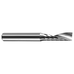 End Mills for Plastics - Single Flute - 0.1250″ (1/8″) Cutter Diameter × 0.5000″ (1/2″) Length of Cut Carbide Square Upcut End Mill for Plastic, 1 Flute - Exact Industrial Supply