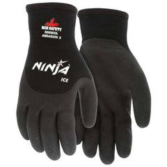 MCR Safety - Work & General Purpose Gloves Application: Cold Coated Area: Palm, Fingers & Knuckles - Eagle Tool & Supply