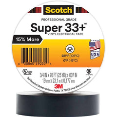 3M - Electrical Tape Width (Inch): 0.75 Length Range: 20" and Larger - Eagle Tool & Supply