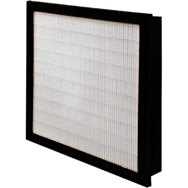 Pleated Air Filter: 12 x 24 x 4″, MERV 15, Mini-Pleat Synthetic, Plastic Frame, 1,250 CFM