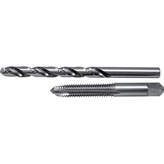 Cle-Line - Tap & Drill Sets Minimum Tap Thread Size (Inch): 3/8-16 Maximum Tap Thread Size (Inch): 3/8-16 - Eagle Tool & Supply