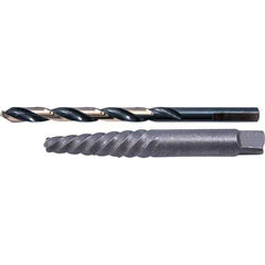 Cle-Line - Bolt Extractor Sets Tool Type: Screw Extractor & Drill Number of Pieces: 2.000 - Eagle Tool & Supply