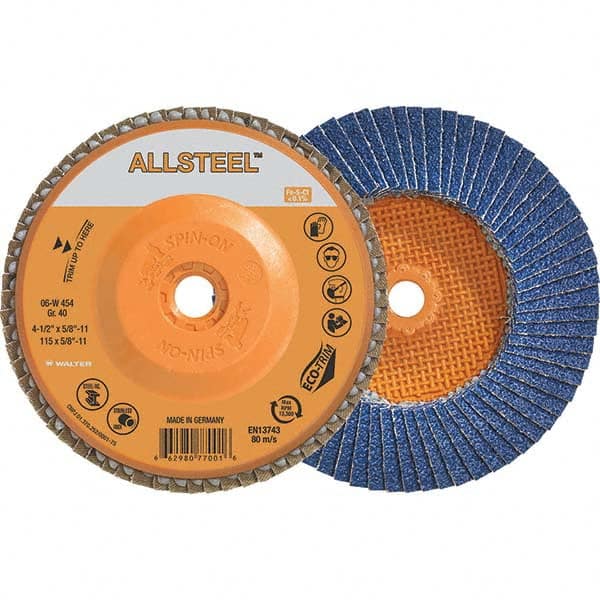 WALTER Surface Technologies - Flap Discs Abrasive Type: Coated Flap Disc Type: Type 27 - Eagle Tool & Supply