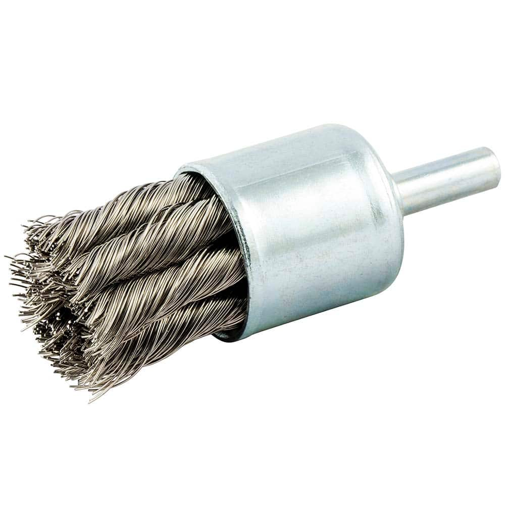 Norton - End Brushes Brush Diameter (Inch): 1 Fill Material: Stainless Steel - Eagle Tool & Supply