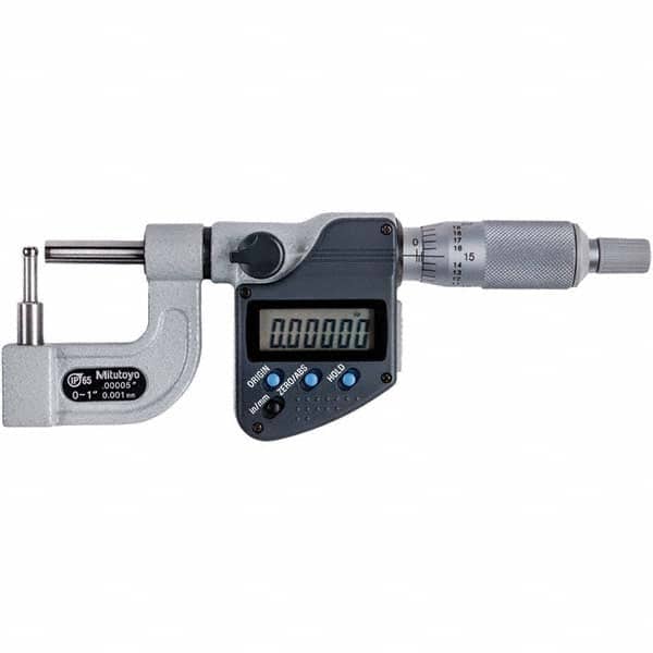 Mitutoyo - Tube Micrometers Operation Type: Electronic Minimum Measurement (Decimal Inch): 0 - Eagle Tool & Supply