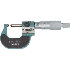 Mitutoyo - Spherical Face Micrometers Operation Type: Mechanical Minimum Measurement (Decimal Inch): 0 - Eagle Tool & Supply