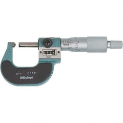 Mitutoyo - Spherical Face Micrometers Operation Type: Mechanical Minimum Measurement (Decimal Inch): 0 - Eagle Tool & Supply