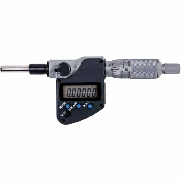 Mitutoyo - Electronic Micrometer Heads Minimum Measurement (Decimal Inch): 0 Maximum Measurement (Decimal Inch): 1 - Eagle Tool & Supply