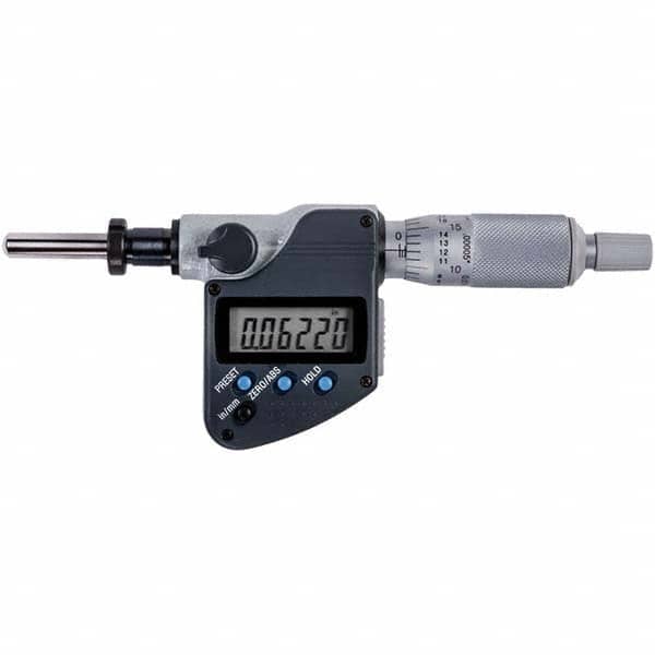 Mitutoyo - Electronic Micrometer Heads Minimum Measurement (Decimal Inch): 0 Maximum Measurement (Decimal Inch): 1 - Eagle Tool & Supply