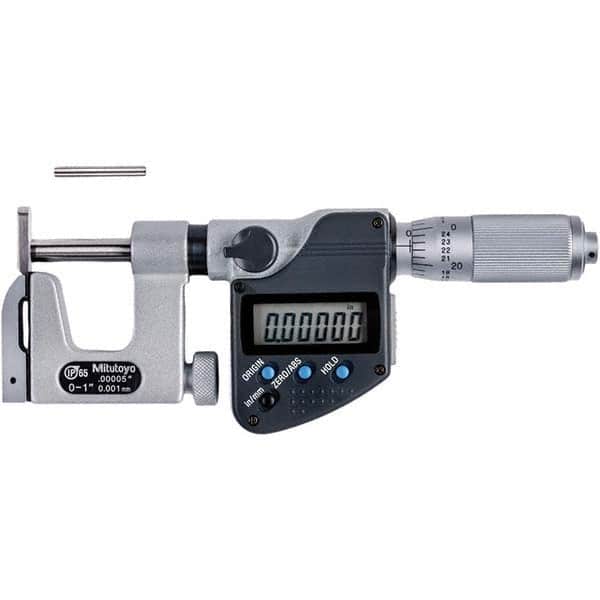 Mitutoyo - Electronic Outside Micrometers Type: Uni-Mike Minimum Measurement (Decimal Inch): 0.0000 - Eagle Tool & Supply