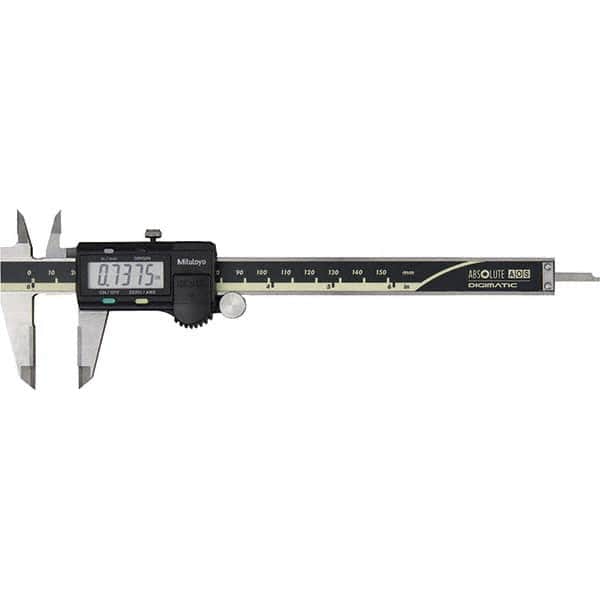 Mitutoyo - 0 to 6" Range, 0.0005" Resolution, Electronic Caliper - Eagle Tool & Supply
