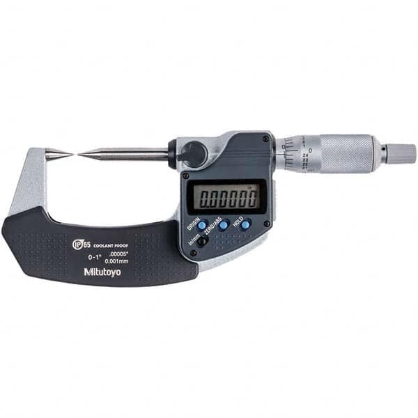 Mitutoyo - Point Micrometers Operation Type: Electronic Minimum Measurement (Decimal Inch): 0 - Eagle Tool & Supply