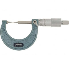 Mitutoyo - Point Micrometers Operation Type: Mechanical Minimum Measurement (Decimal Inch): 0 - Eagle Tool & Supply