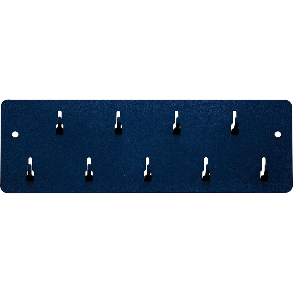 Pyramid Time Systems 43029 Industrial Key Rack, Powder Coated Steel, 9 Hooks, Keeps Keys, time Clock Badges and Other Items Organized and Easily accessible, Black