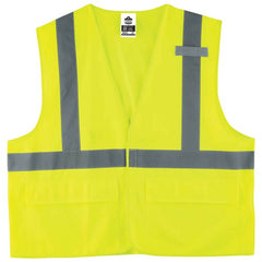 8225HL S/M Lime Standard Solid Vest Type R Class 2 - Eagle Tool & Supply
