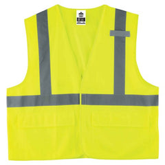 8225HL L/ XL Lime Standard Solid Vest Type R Class 2 - Eagle Tool & Supply