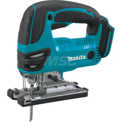 Cordless Jigsaws; Voltage: 18; Strokes per Minute: 0-2600; Stroke Length (Inch): 1; Maximum Cutting Angle: 90; Battery Included: No; Battery Chemistry: Lithium-Ion; Battery Series: 18V LXT; Contents: (1) 4-1/8 in 9TPI Jig Saw Blade (792529-7-1); (1) Cover