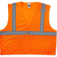 8210HL Econo Vest Orange 2X/3X Hook & Loop Glowear - Eagle Tool & Supply