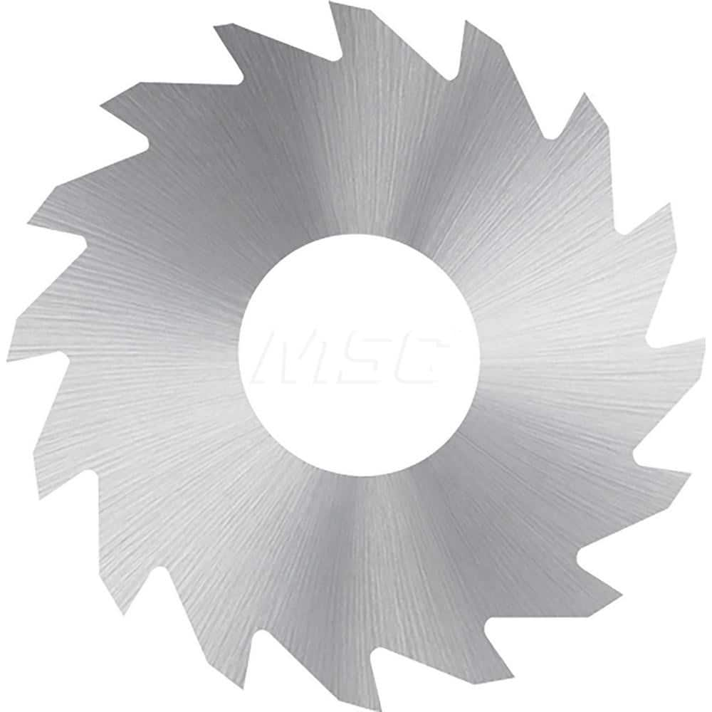 Slitting & Slotting Saw: 1″ Dia, 1/16″ Thick, 3/8″ Arbor Hole, 12 Teeth, Solid Carbide Bright/Uncoated