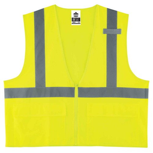 8225Z 4/5 XL Lime Standard Solid Vest Type R Class 2 - Eagle Tool & Supply