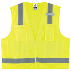 8249Z XS Lime Econ Surveyors Vest Type R Class 2 - Eagle Tool & Supply