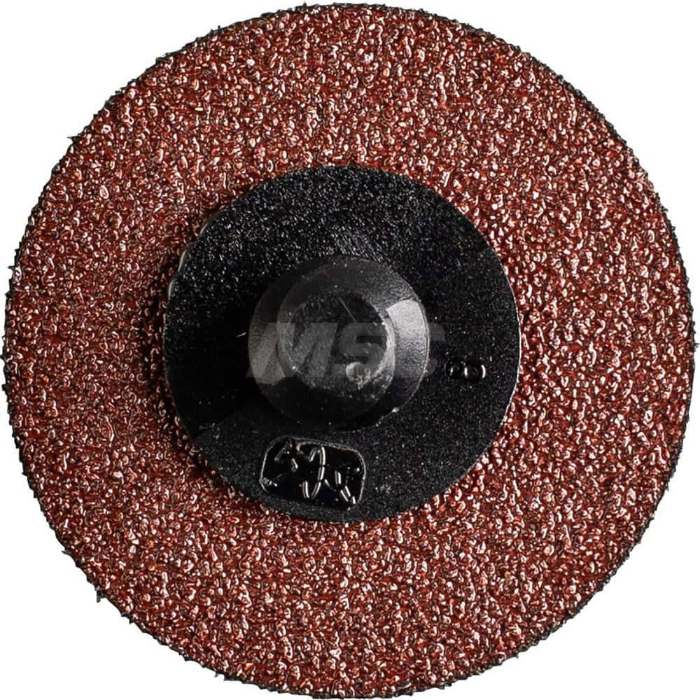 Quick-Change Disc: CDR, 1-1/2″ Disc Dia, 50 Grit, Aluminum Oxide, Coated Reddish Brown, Polyester Backed, 5,000 RPM