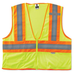 8230Z S/M Lime 2-Tone Vest Type R Class 2 - Eagle Tool & Supply