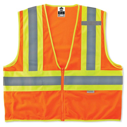8230Z S/M Orange 2-Tone Vest Type R Class 2 - Eagle Tool & Supply