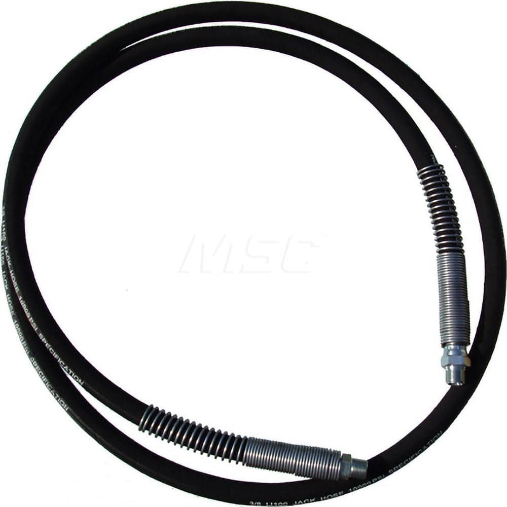 Hydraulic Hose; Hose Length (Feet): 8.00; Hose Length (Inch): 96; Maximum Working Pressure (Psi - 3 Decimals): 20000; Maximum Temperature (F) ( - 0 Decimals): 212; Hose Material: Rubber Reinforced with 2 Layers of Braided Steel; Minimum Temperature (Deg F