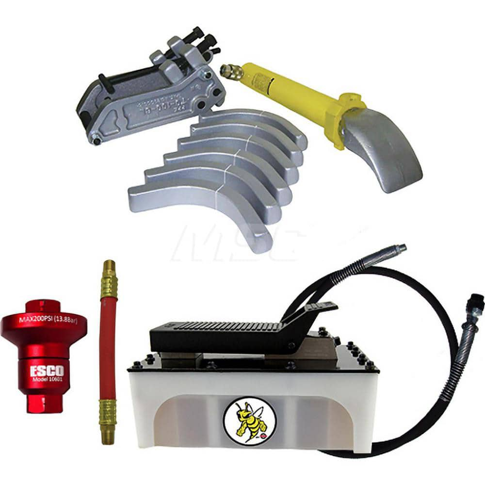 Tire Changers & Balancers; Type: Tire Bead Breaker; Rim Size: 25 - 51; Includes: Coupler; 5 qt Hydraulic Pump; Hose; Air Reducer w/6″ Whip Hose; Bead Breaker; Cylinder Stroke Length (Inch): 10